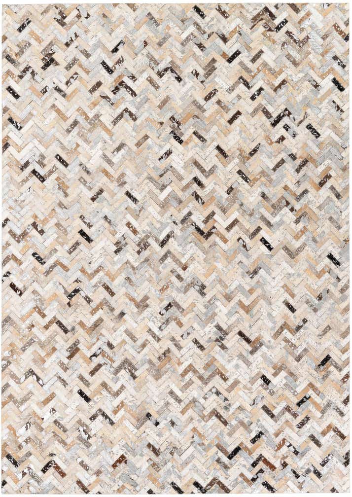 5' 2 x 7' 5 Cowhide Stocks Rug