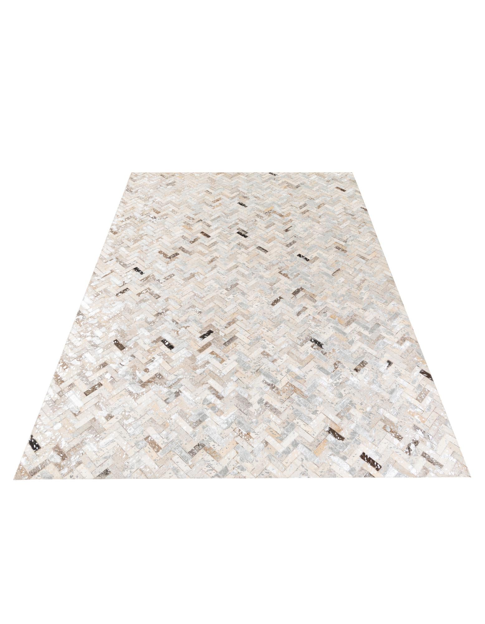 5' 4 x 7' 7 Cowhide Stocks Rug