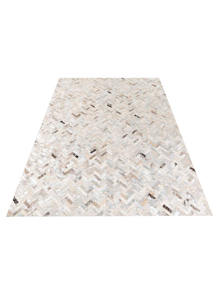 Detail image of 5' 4 x 7' 7 Cowhide Stocks Rug