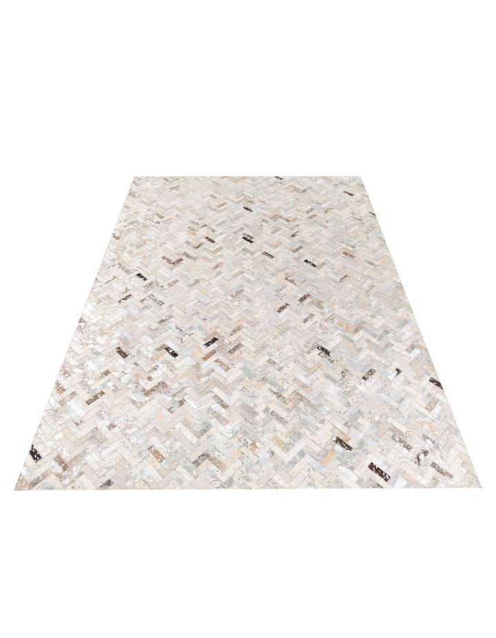 5' 4 x 7' 7 Cowhide Stocks Rug