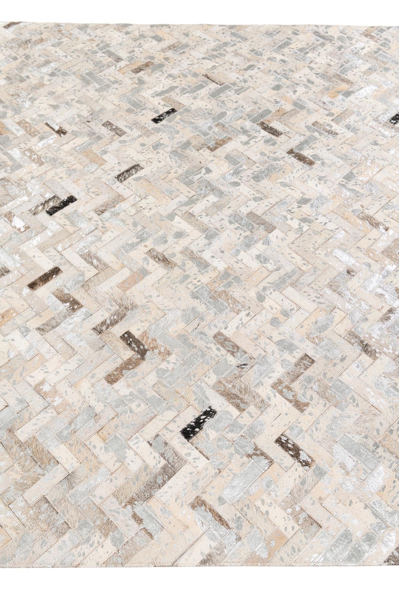 5' 4 x 7' 7 Cowhide Stocks Rug