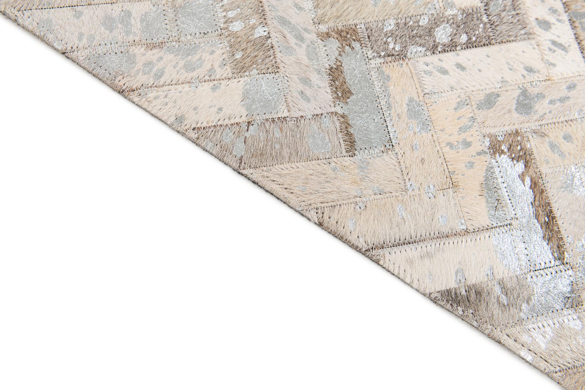 5' 4 x 7' 7 Cowhide Stocks Rug