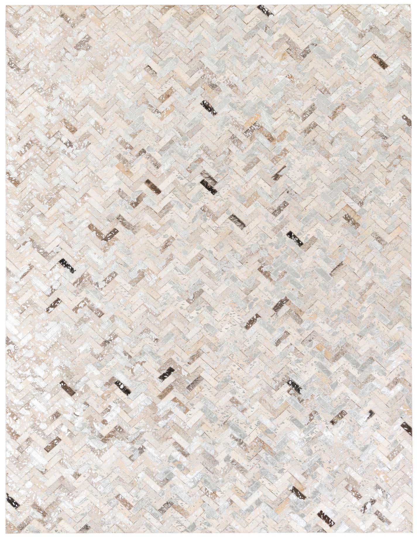 5' 4 x 7' 7 Cowhide Stocks Rug