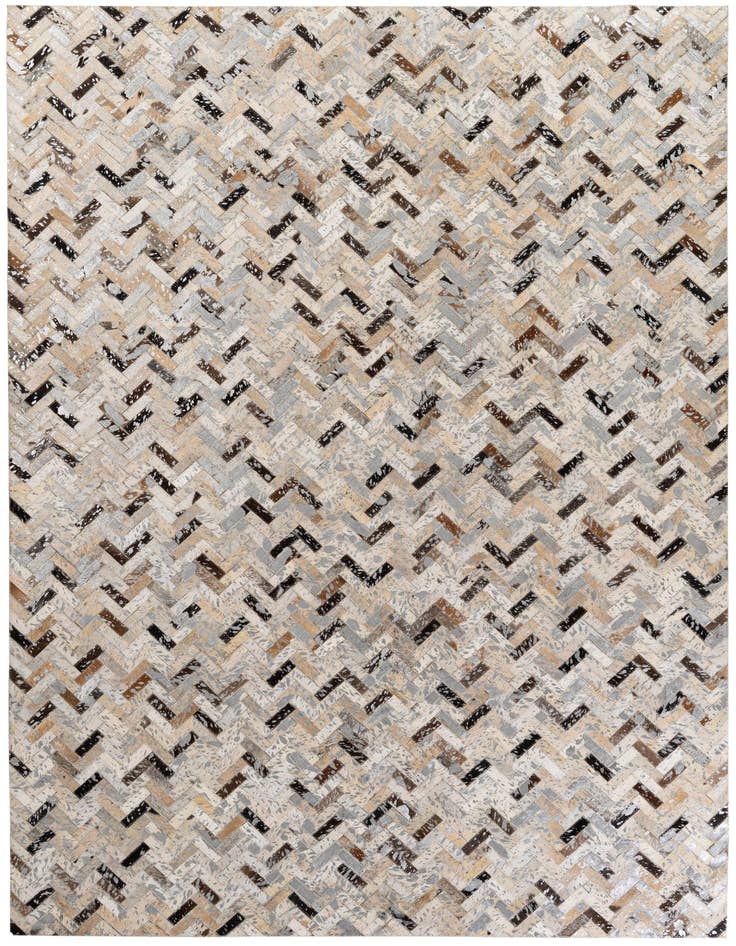 Detail image of 5' 4 x 7' 6 Cowhide Stocks Rug