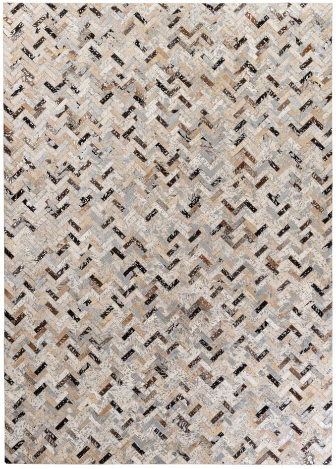 Detail image of 5' 4 x 7' 6 Cowhide Stocks Rug