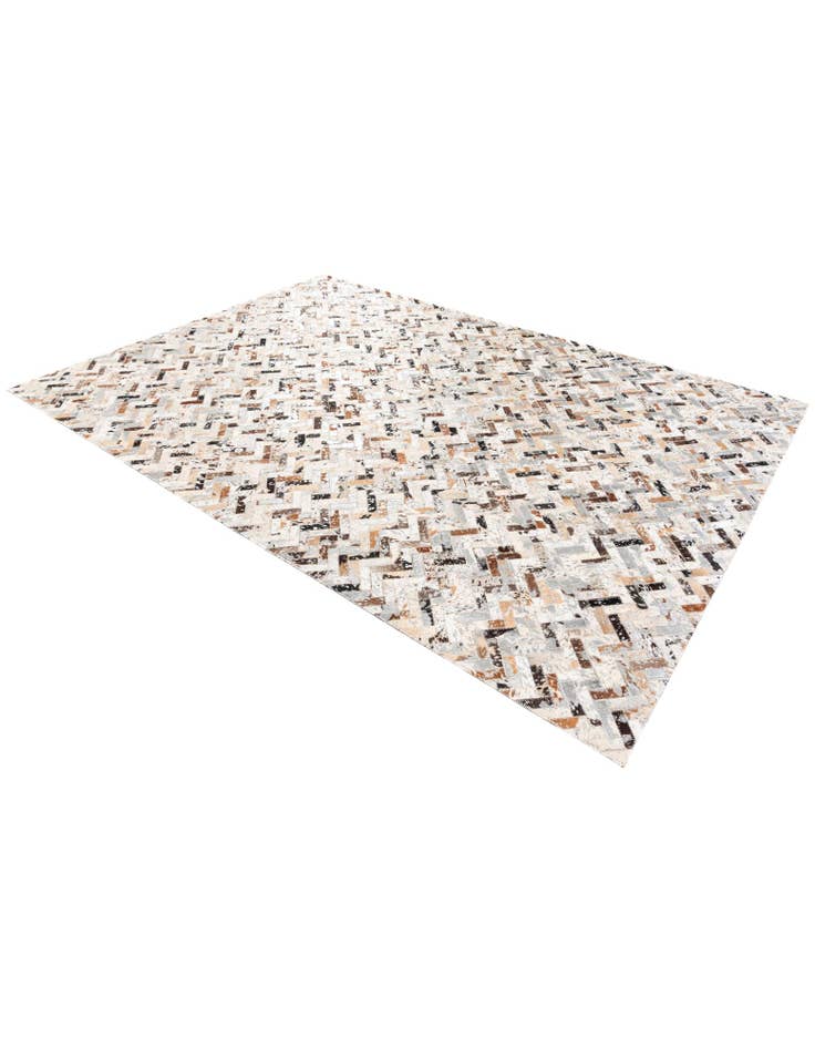 Detail image of 5' 3 x 7' 5 Cowhide Stocks Rug