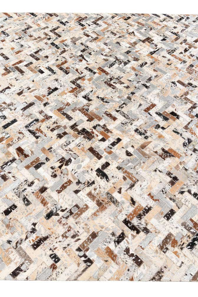 5' 3 x 7' 5 Cowhide Stocks Rug
