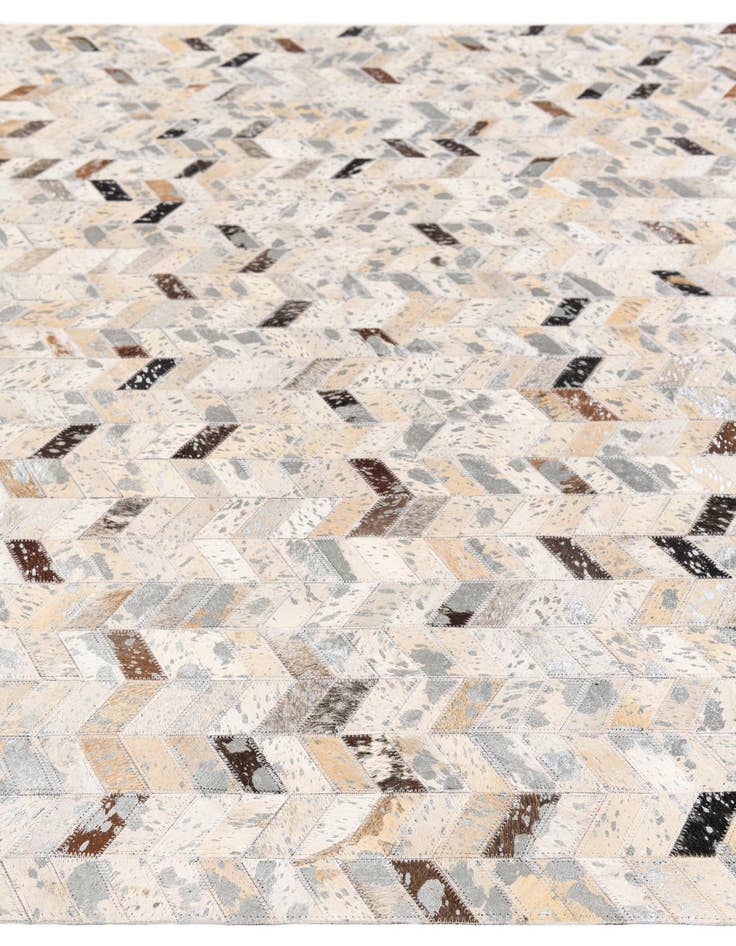 Detail image of 5' 4 x 7' 8 Cowhide Stocks Rug