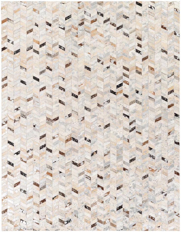 Detail image of 5' 4 x 7' 8 Cowhide Stocks Rug