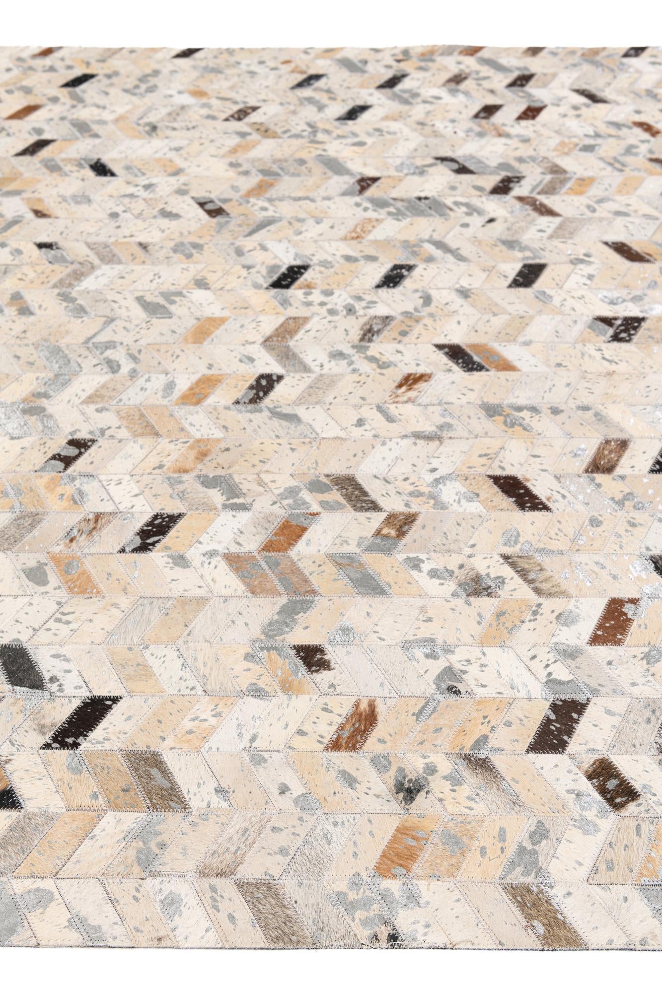 5' 4 x 7' 7 Cowhide Stocks Rug