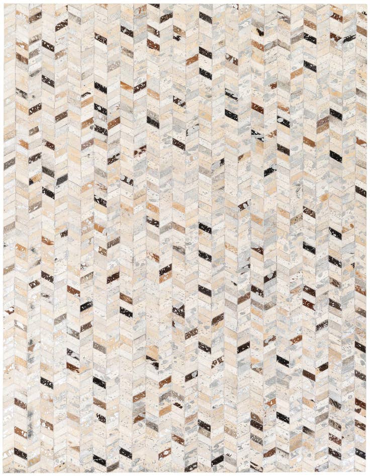 Detail image of 5' 4 x 7' 7 Cowhide Stocks Rug
