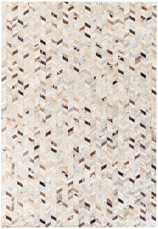 Detail image of 5' 4 x 7' 7 Cowhide Stocks Rug