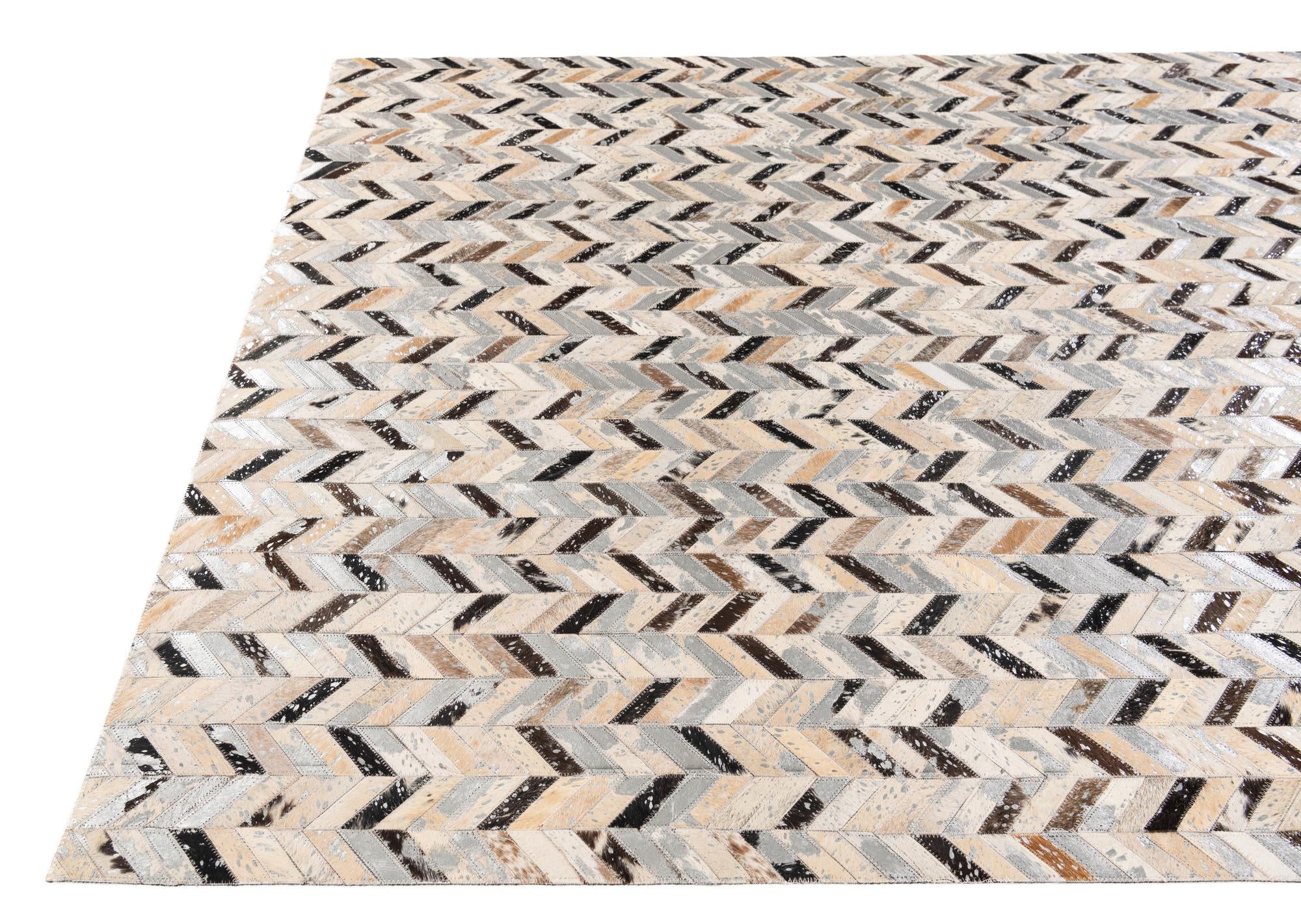 5' 4 x 7' 6 Cowhide Stocks Rug
