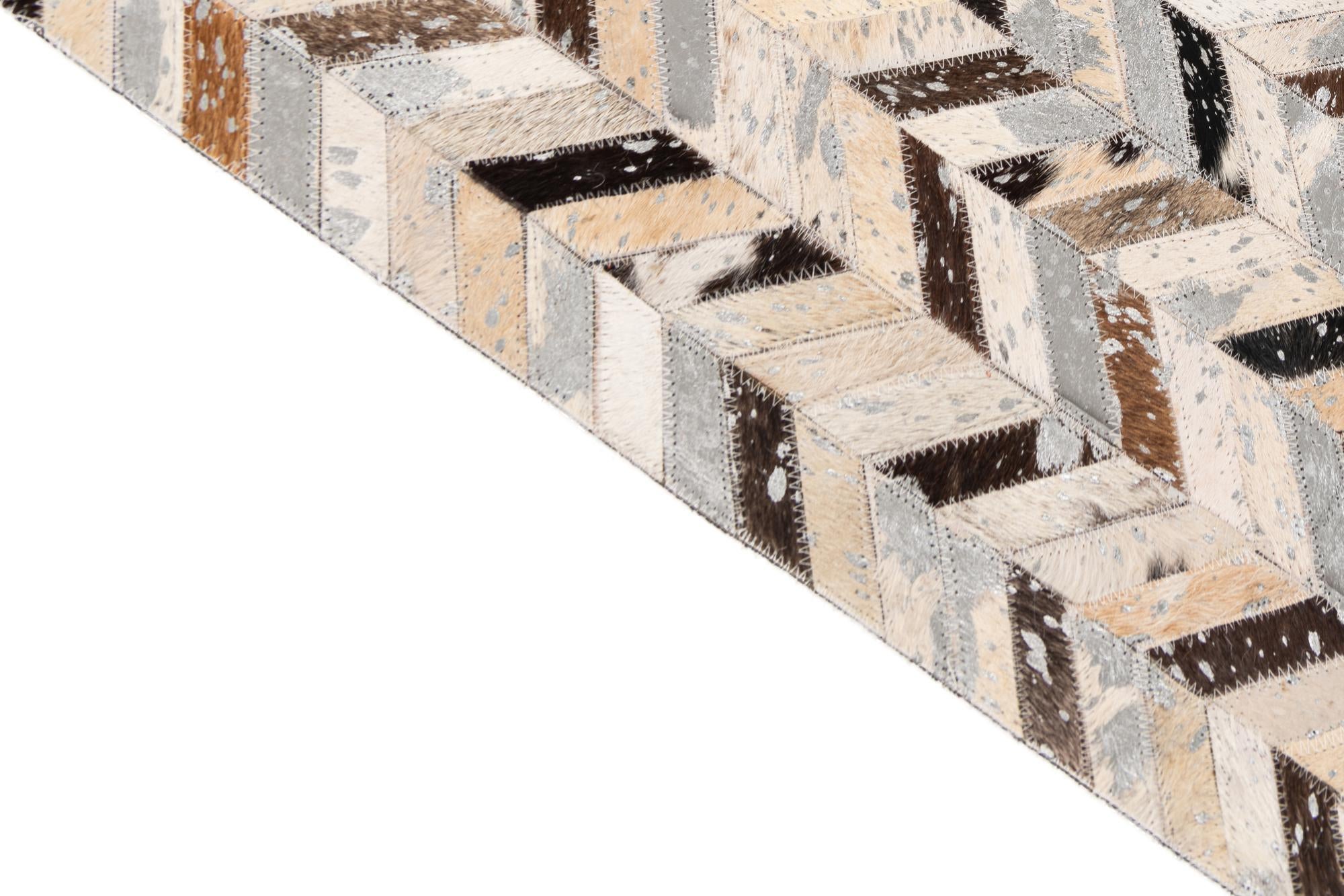 5' 4 x 7' 6 Cowhide Stocks Rug