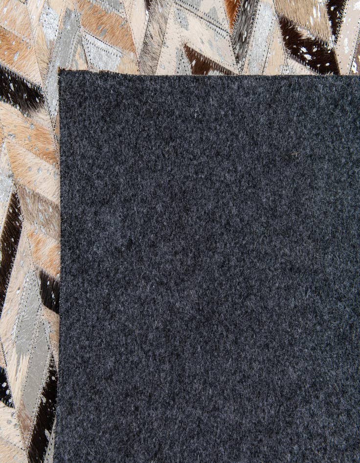 Detail image of 5' 4 x 7' 6 Cowhide Stocks Rug