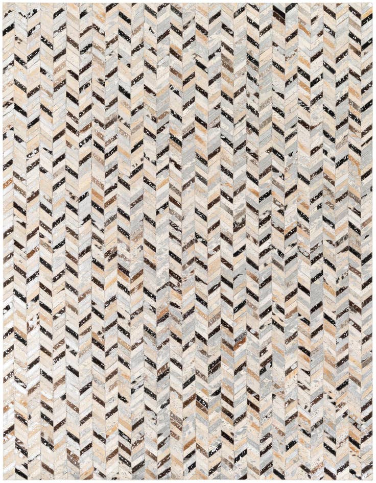 Detail image of 5' 4 x 7' 6 Cowhide Stocks Rug