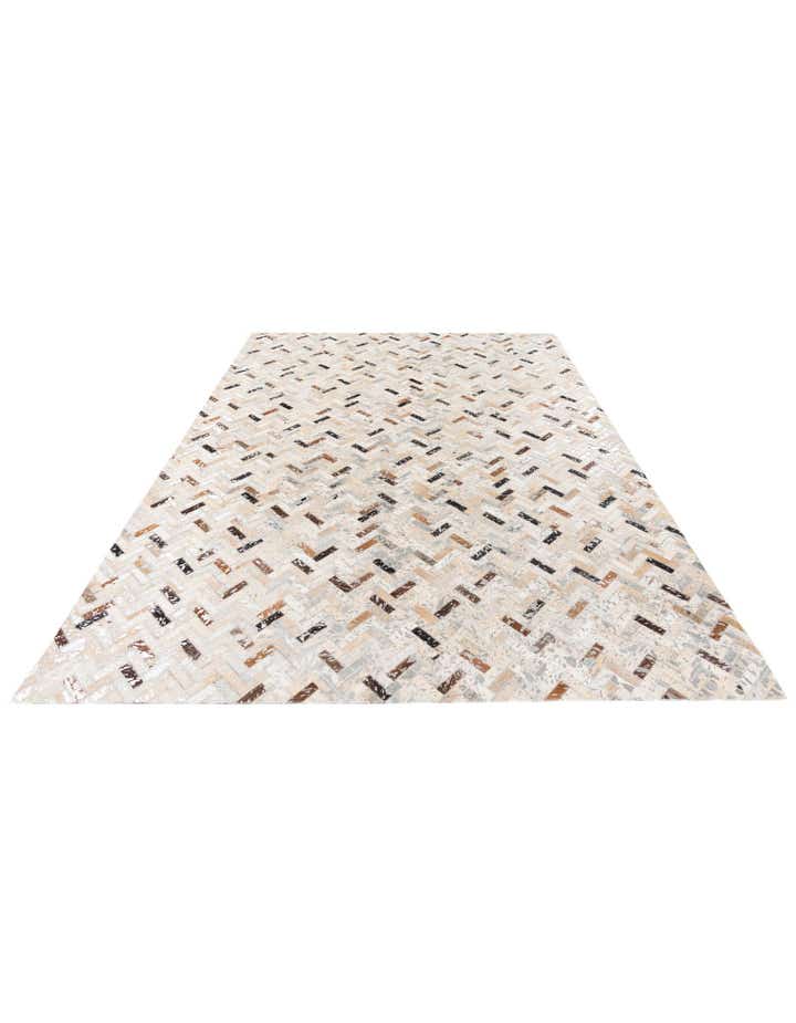 5' 4 x 7' 7 Cowhide Stocks Rug