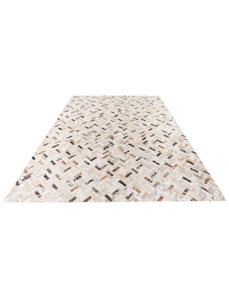 Detail image of 5' 4 x 7' 7 Cowhide Stocks Rug