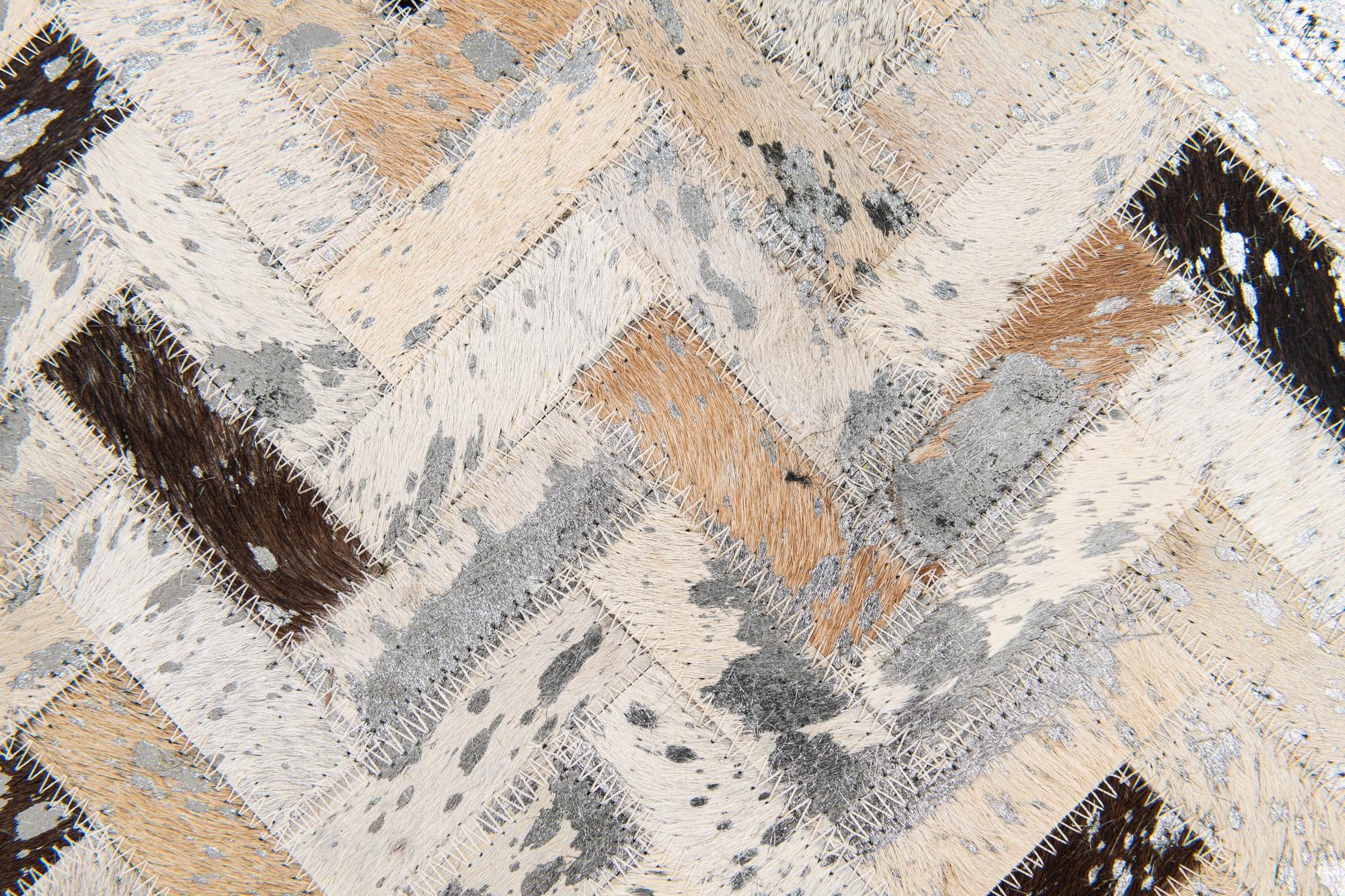 5' 4 x 7' 7 Cowhide Stocks Rug