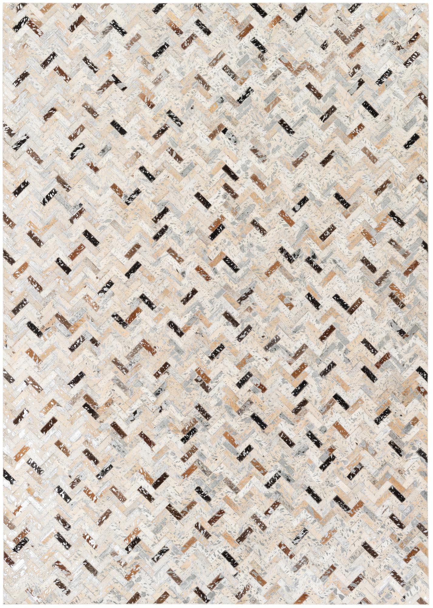 5' 4 x 7' 7 Cowhide Stocks Rug