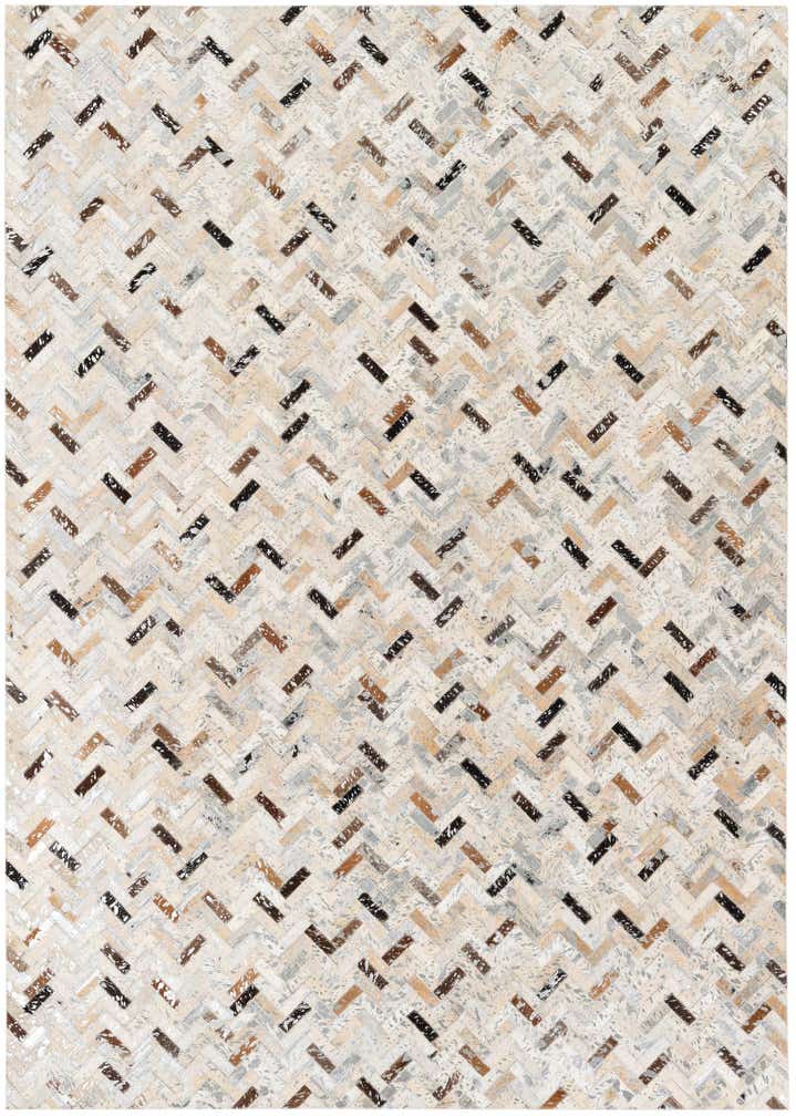 5' 4 x 7' 7 Cowhide Stocks Rug