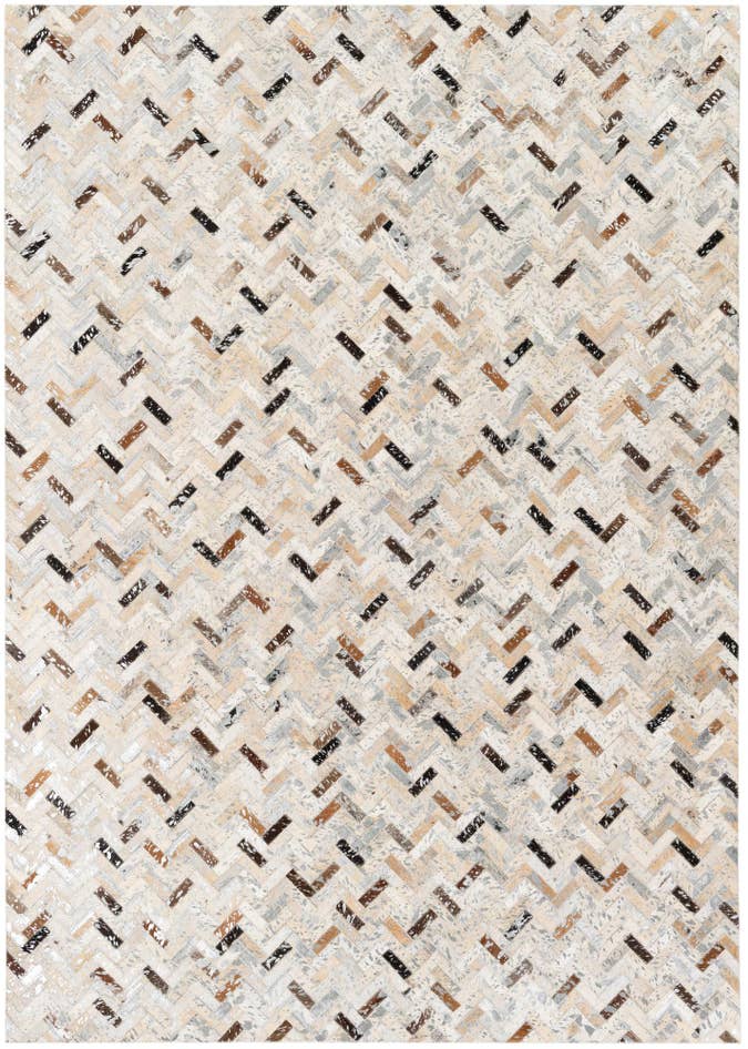 Detail image of 5' 4 x 7' 7 Cowhide Stocks Rug