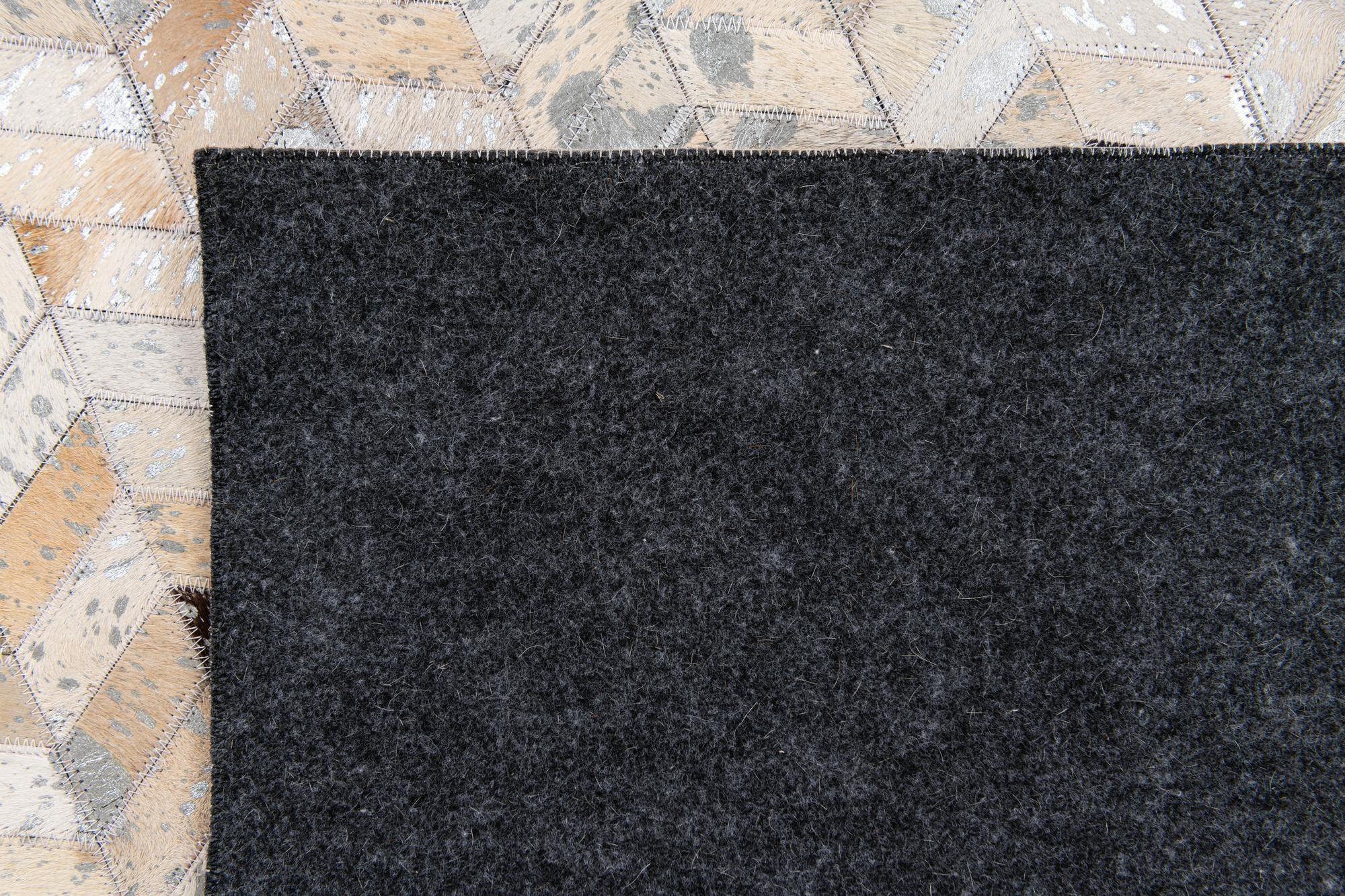 5' 4 x 7' 7 Cowhide Stocks Rug