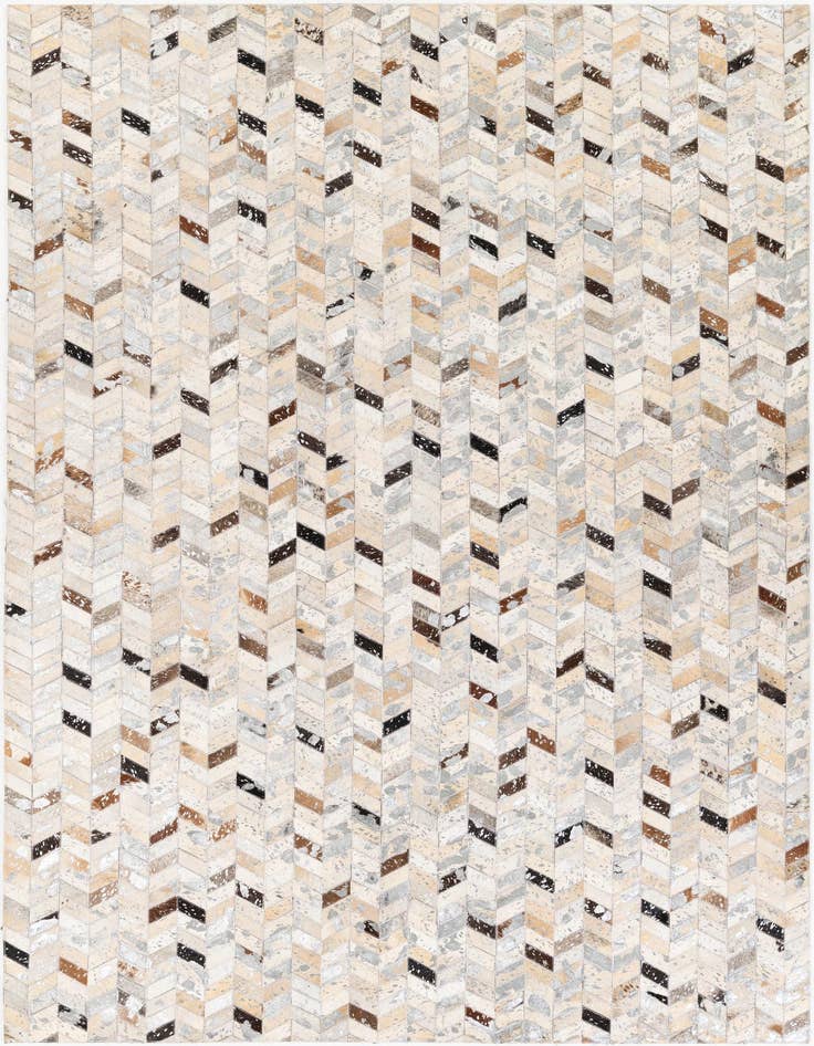 Detail image of 5' 4 x 7' 7 Cowhide Stocks Rug