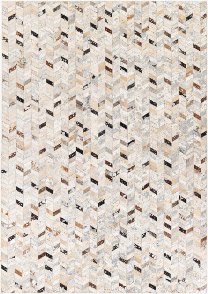 Detail image of 5' 4 x 7' 7 Cowhide Stocks Rug