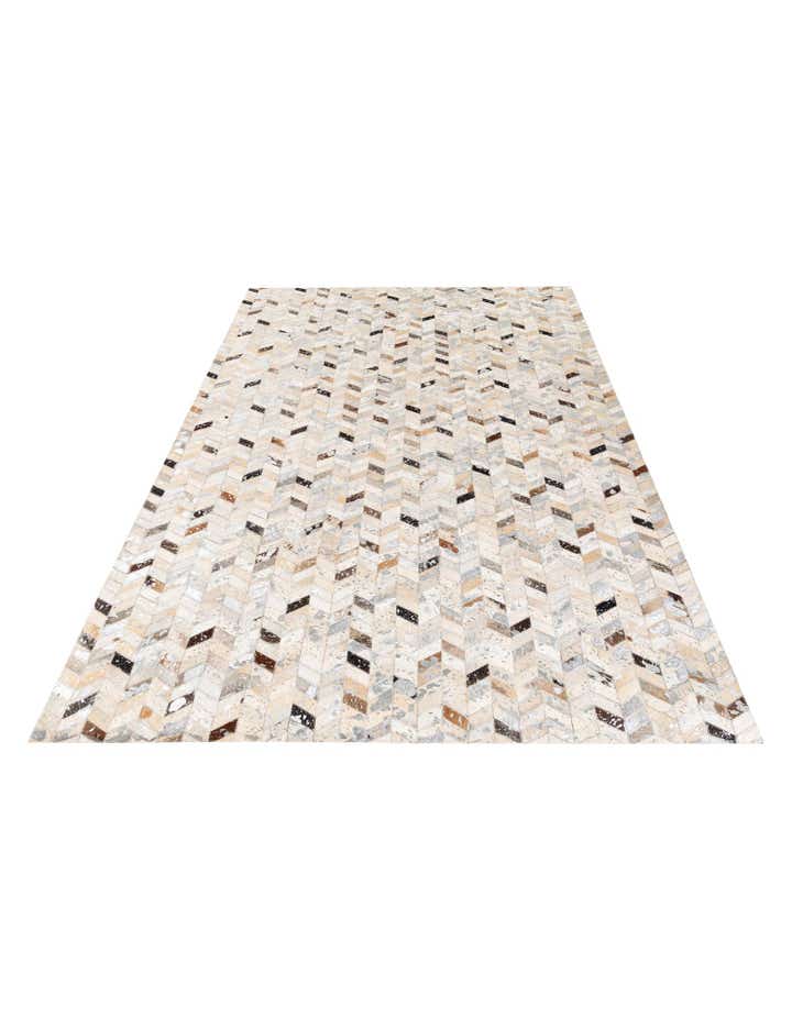 5' 4 x 7' 7 Cowhide Stocks Rug