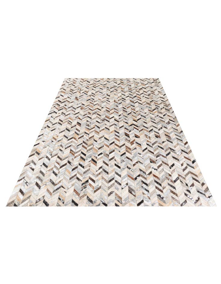 Detail image of 5' 3 x 7' 6 Cowhide Stocks Rug