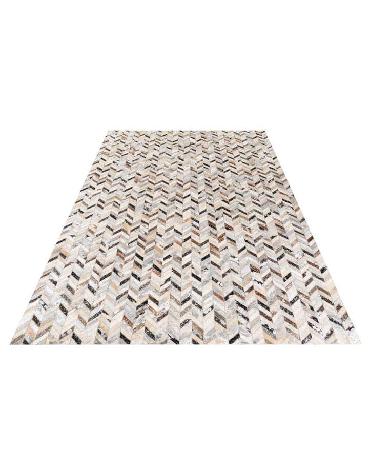 5' 3 x 7' 6 Cowhide Stocks Rug