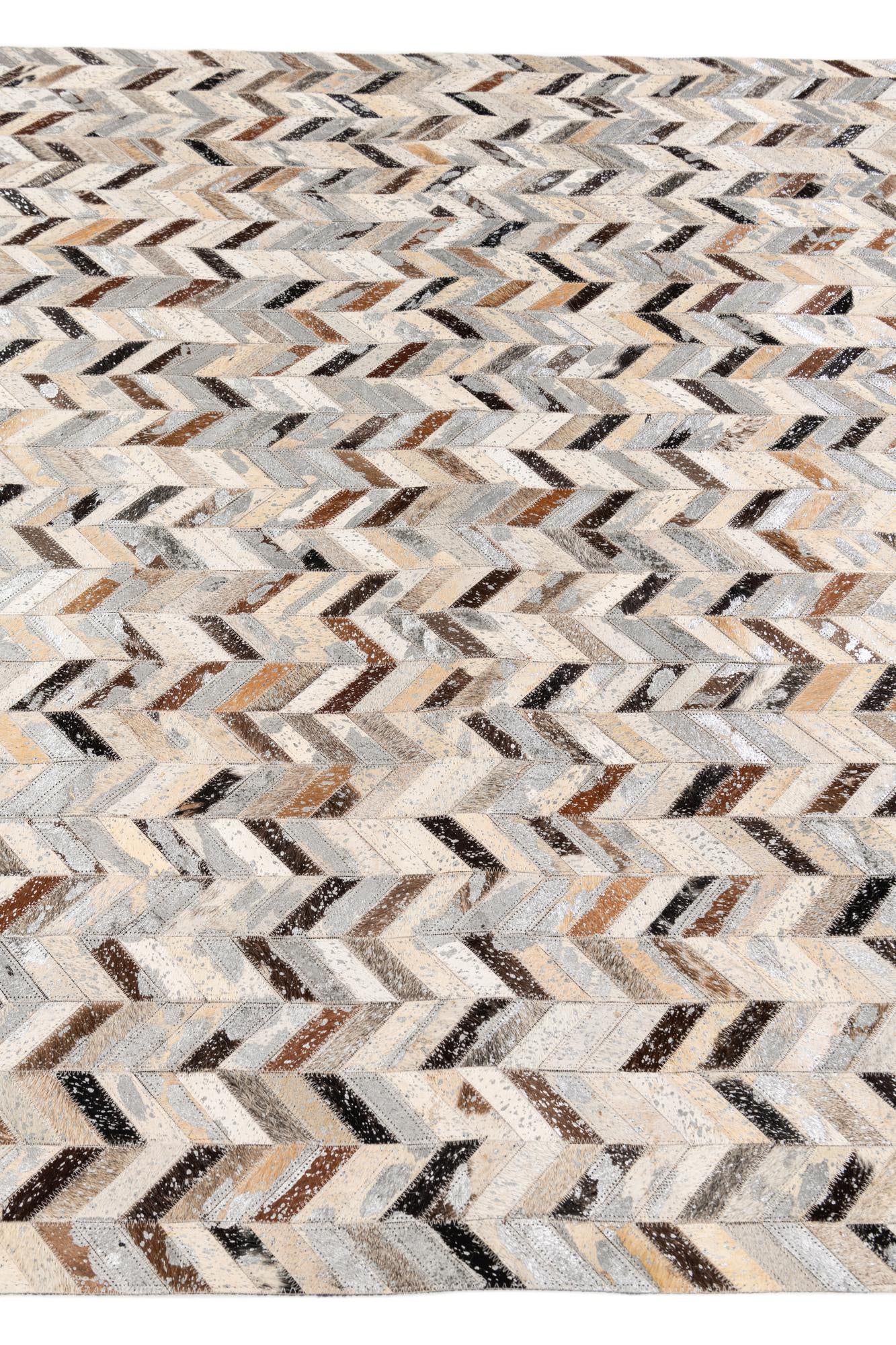 5' 3 x 7' 6 Cowhide Stocks Rug