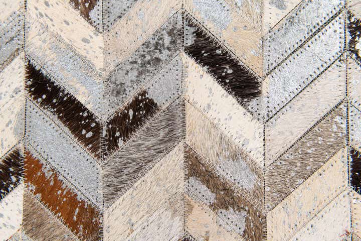 5' 3 x 7' 6 Cowhide Stocks Rug