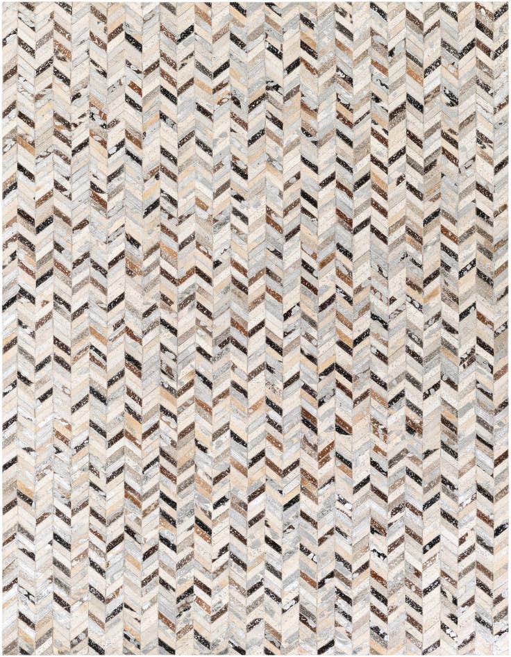 Detail image of 5' 3 x 7' 6 Cowhide Stocks Rug
