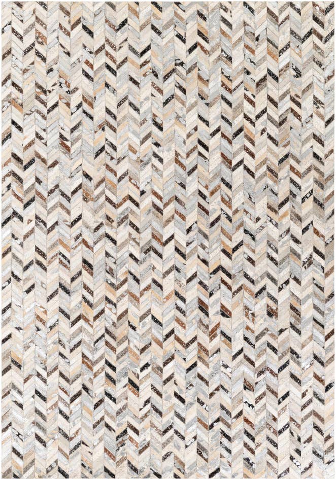 Detail image of 5' 3 x 7' 6 Cowhide Stocks Rug