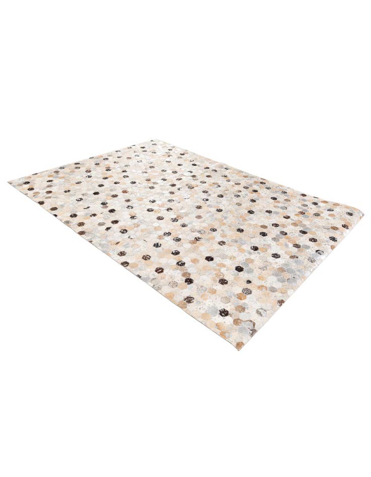 Detail image of 5' 3 x 7' 6 Cowhide Stocks Rug