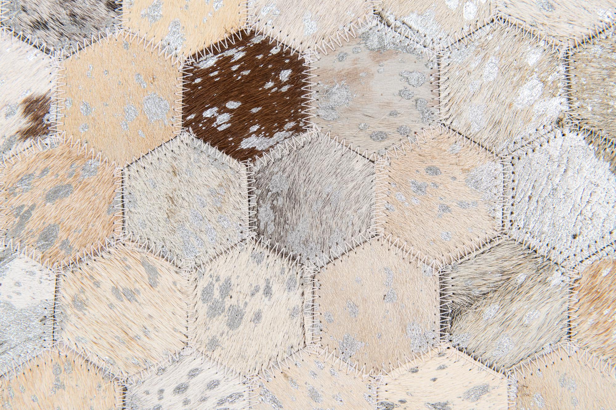 5' 3 x 7' 6 Cowhide Stocks Rug