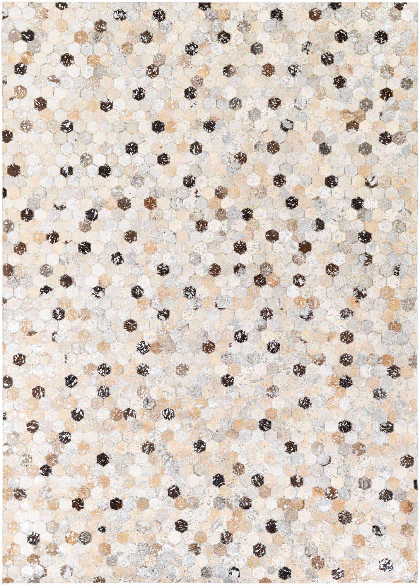 5' 3 x 7' 6 Cowhide Stocks Rug