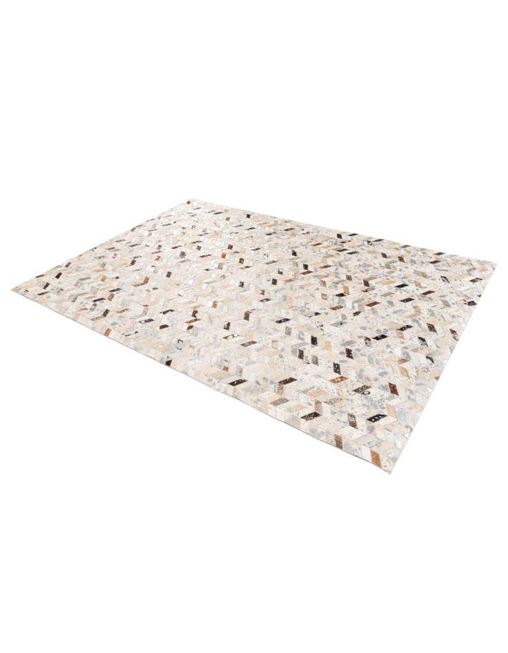 Detail image of 5' 4 x 7' 6 Cowhide Stocks Rug