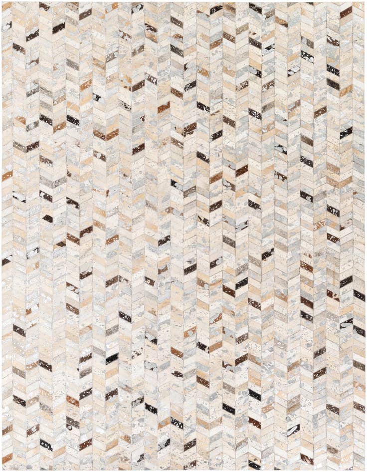 Detail image of 5' 4 x 7' 6 Cowhide Stocks Rug