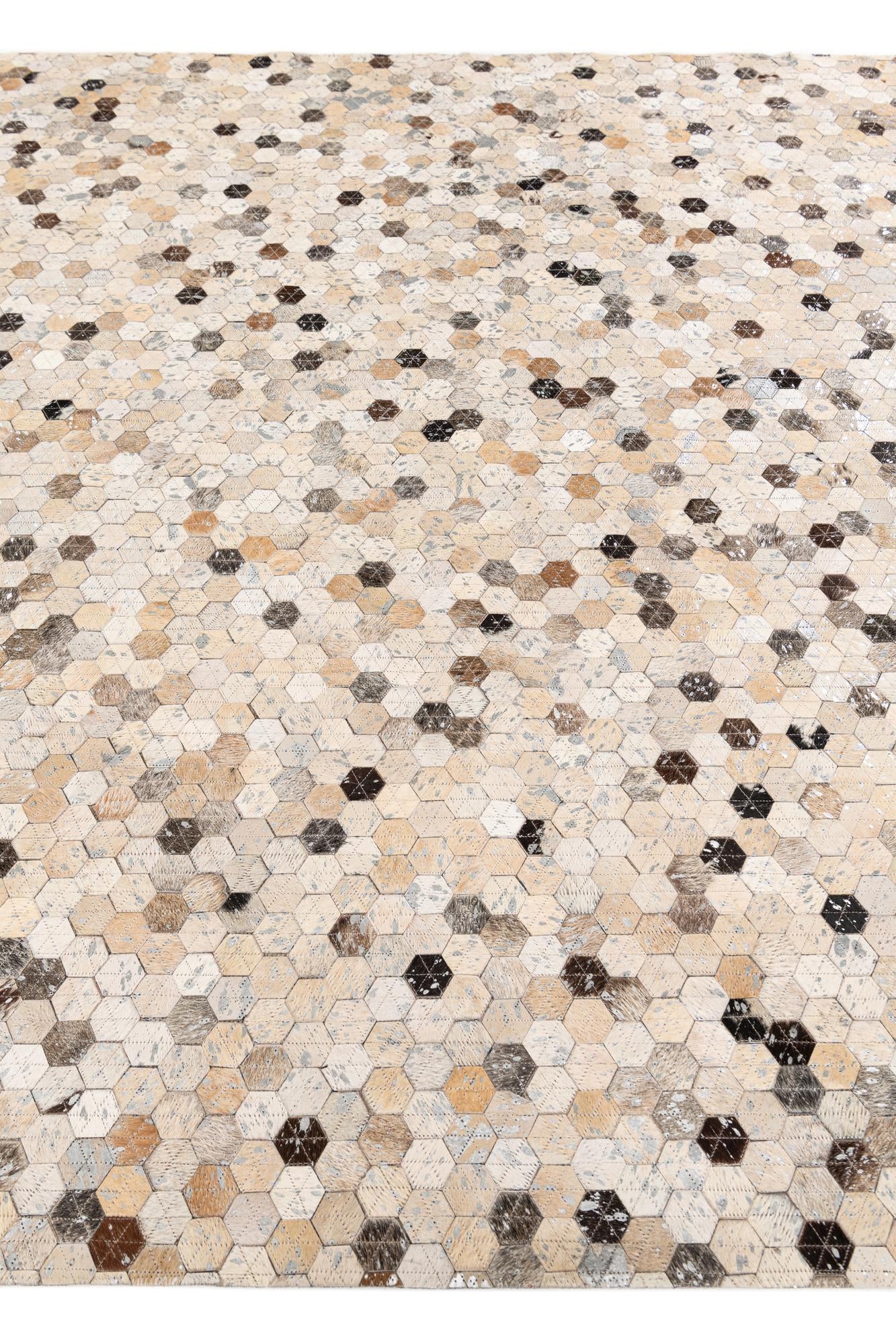 5' 6 x 7' 7 Cowhide Stocks Rug