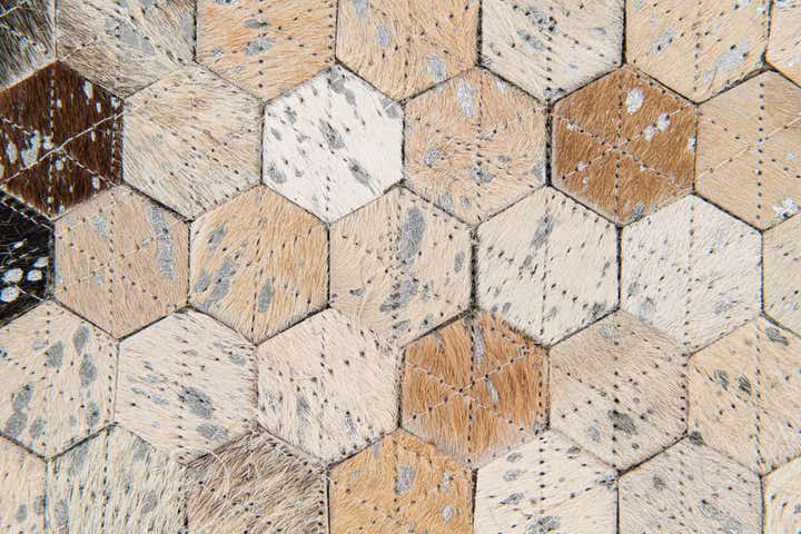 5' 6 x 7' 7 Cowhide Stocks Rug