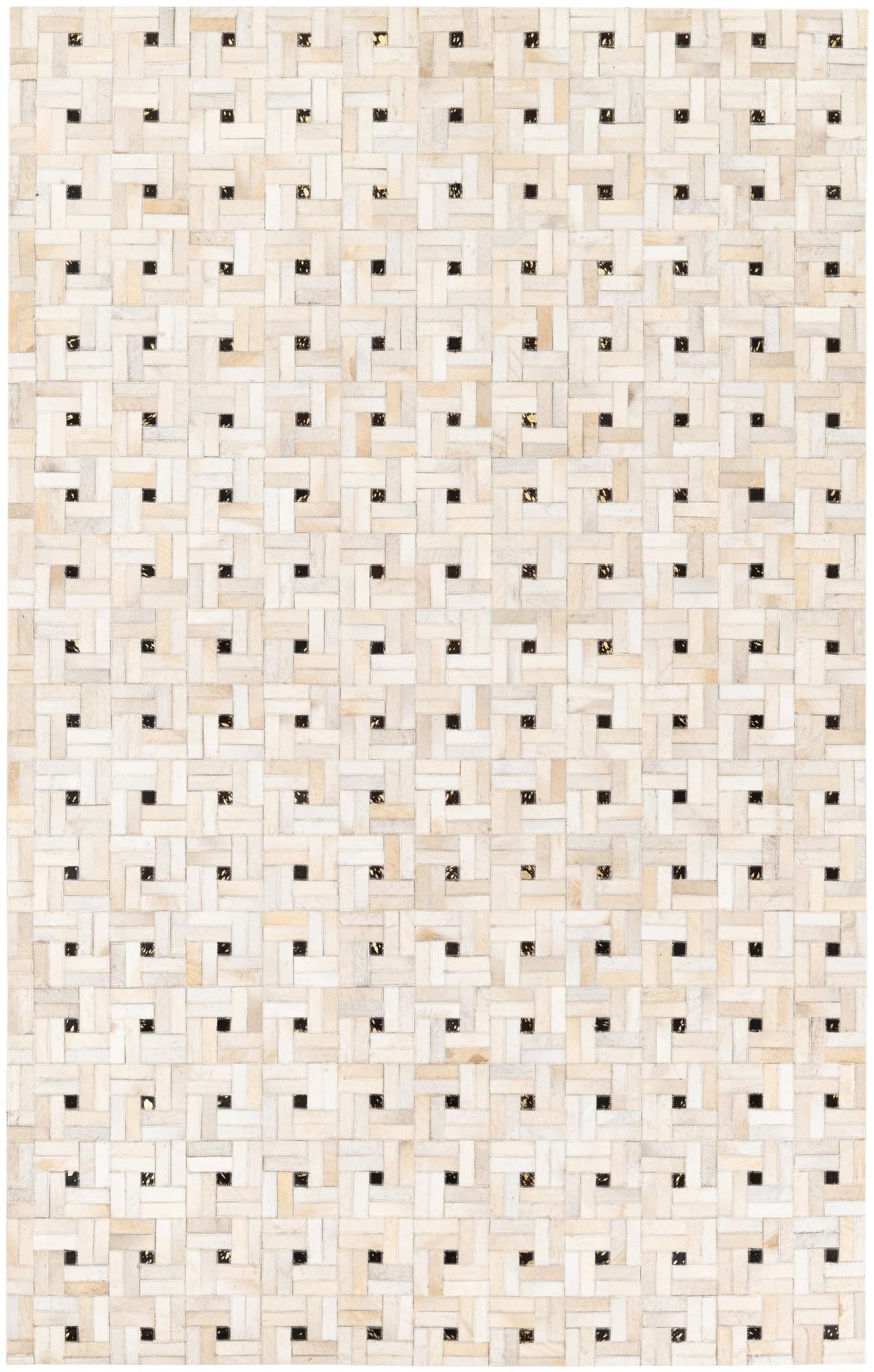 5' 1 x 7' 11 Cowhide Stocks Rug