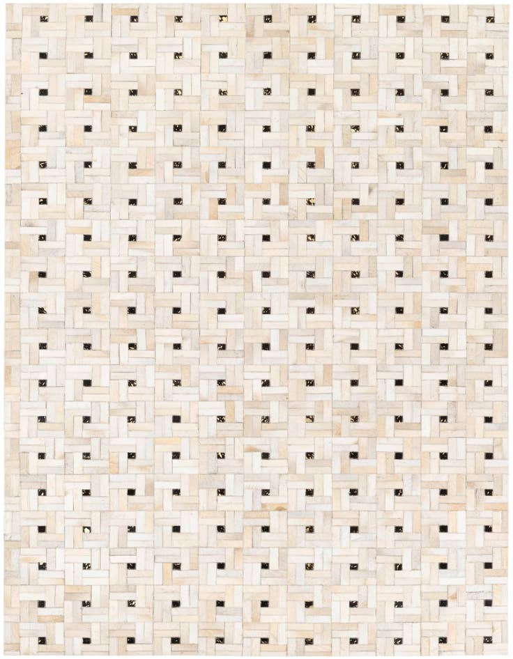 Detail image of 5' 1 x 7' 11 Cowhide Stocks Rug