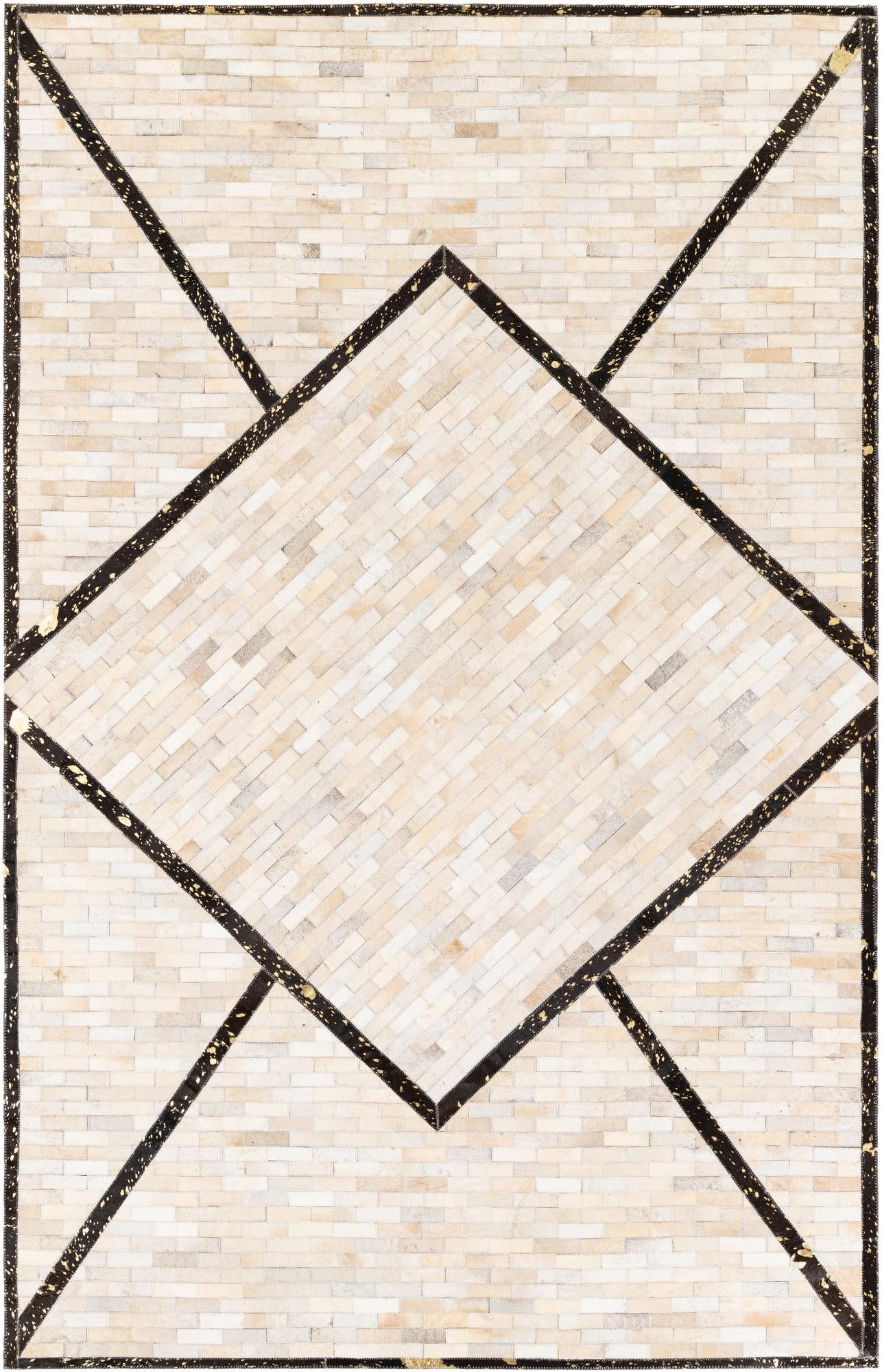 5' 1 x 8' 1 Cowhide Stocks Rug