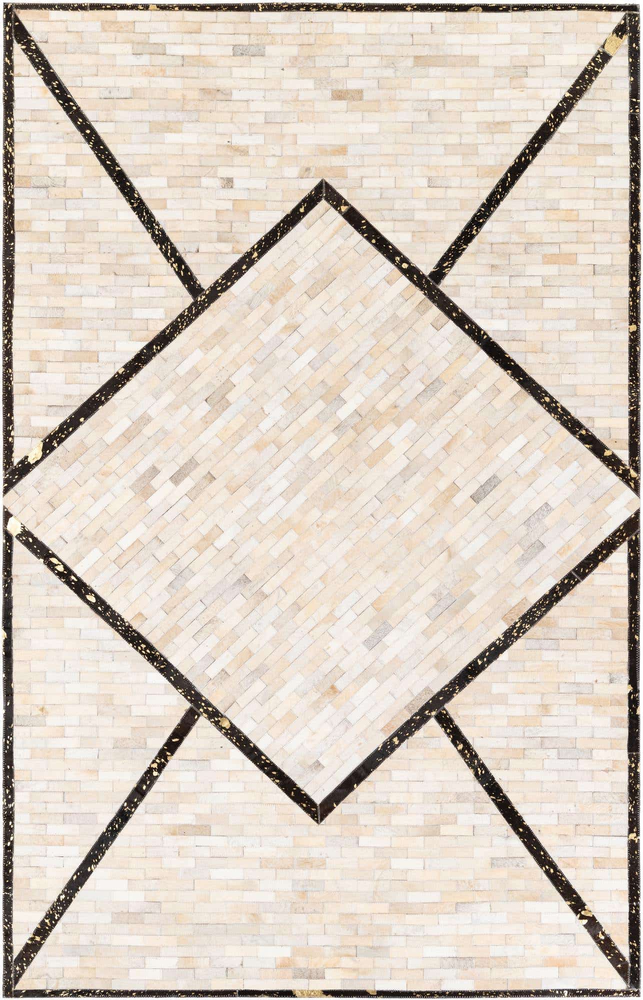 5' 1 x 8' 1 Cowhide Stocks Rug