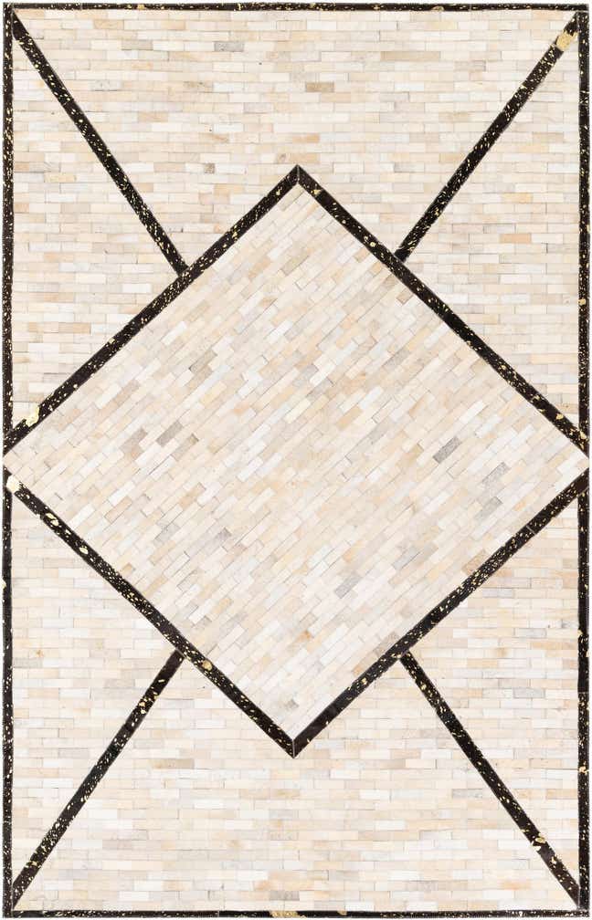 5' 1 x 8' 1 Cowhide Stocks Rug