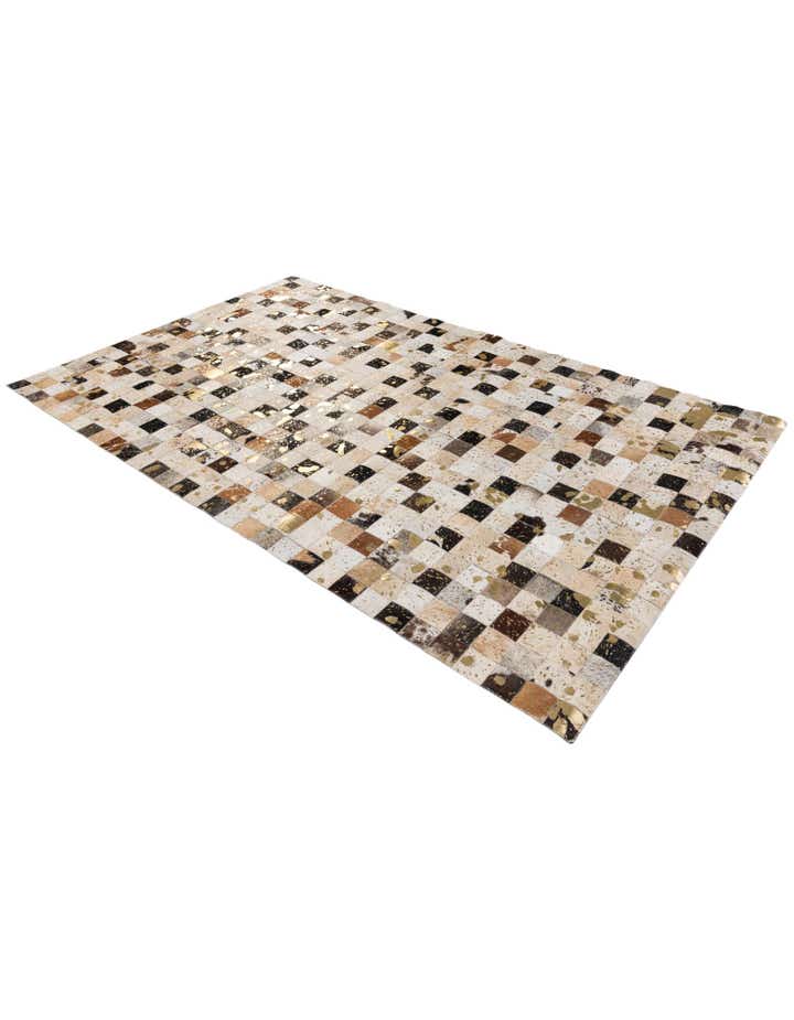 5' 1 x 8' Cowhide Stocks Rug
