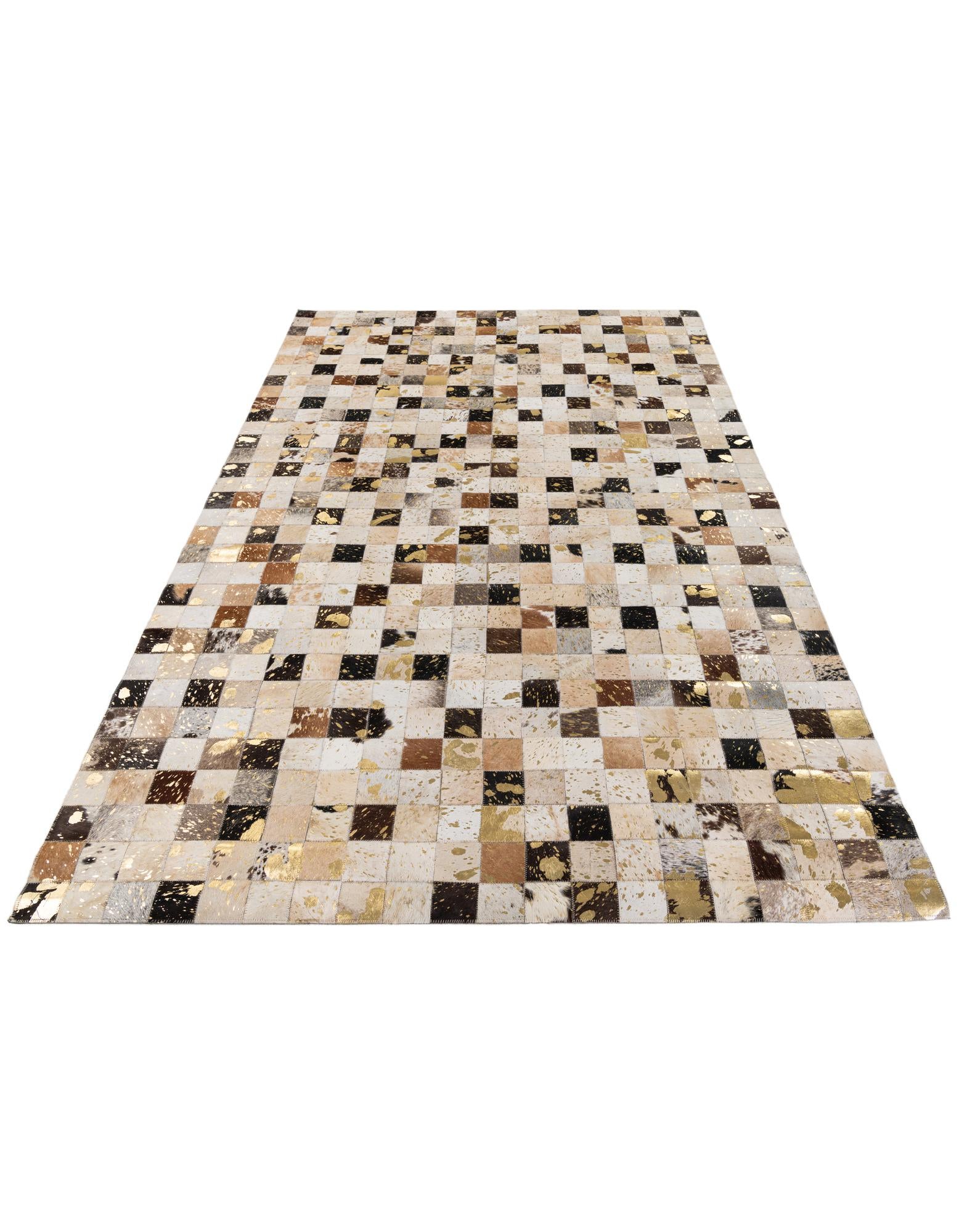 5' 1 x 8' Cowhide Stocks Rug